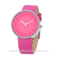 10 colores de moda PU banda elegante reloj de pulsera de lujo para señora